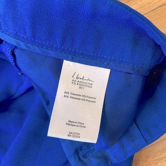 Aritzia T.BABATON Skinny Trouser Pant Royal Blue Size 4 - Picture 10 of 11